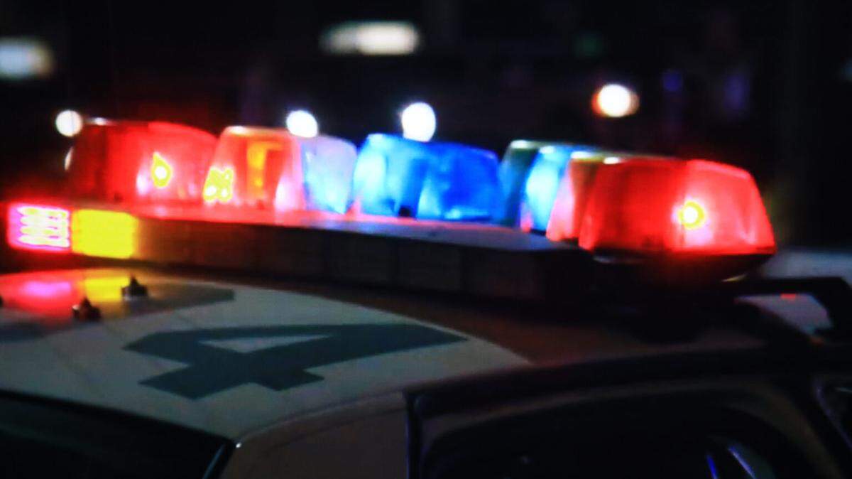Police lights.