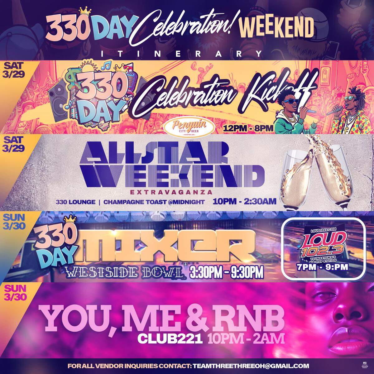 Here’s where to find 330DAY events in Warren and Youngstown starting March 29.