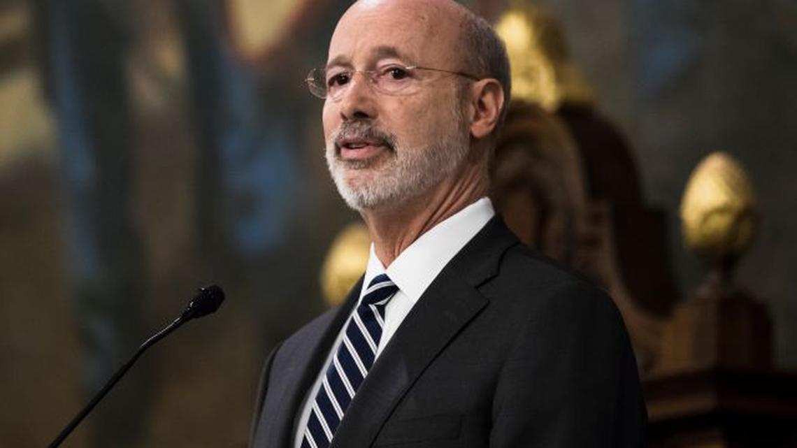 Pennsylvania Gov. Tom Wolf delivers his budget address for the 2019-20 fiscal year to a joint session of the Pennsylvania House and Senate in Harrisburg, Pa. (AP Photo | Matt Rourke)