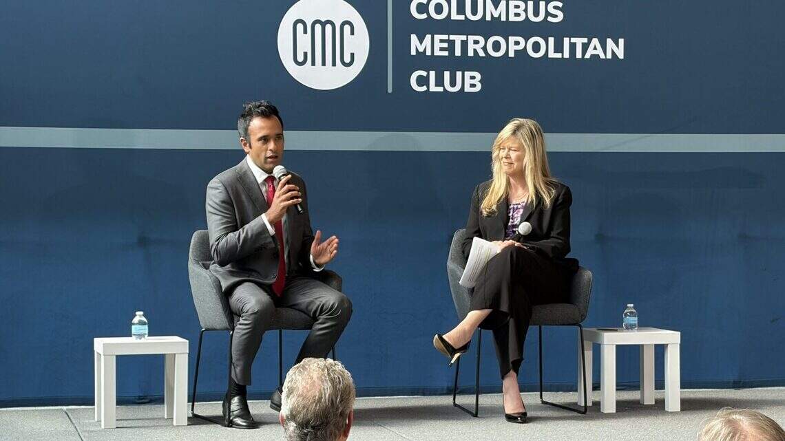 Ramaswamy discusses death and taxes in Ohio at Columbus Metropolitan Club
