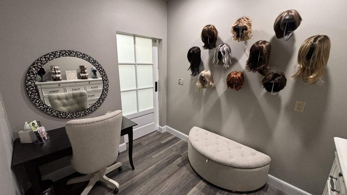 When someone comes in for a fitting at Yellow Brick Place, they walk out with absolutely everything they need to take care of their new wig, free of charge.