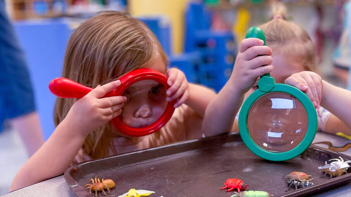 Children in child care.