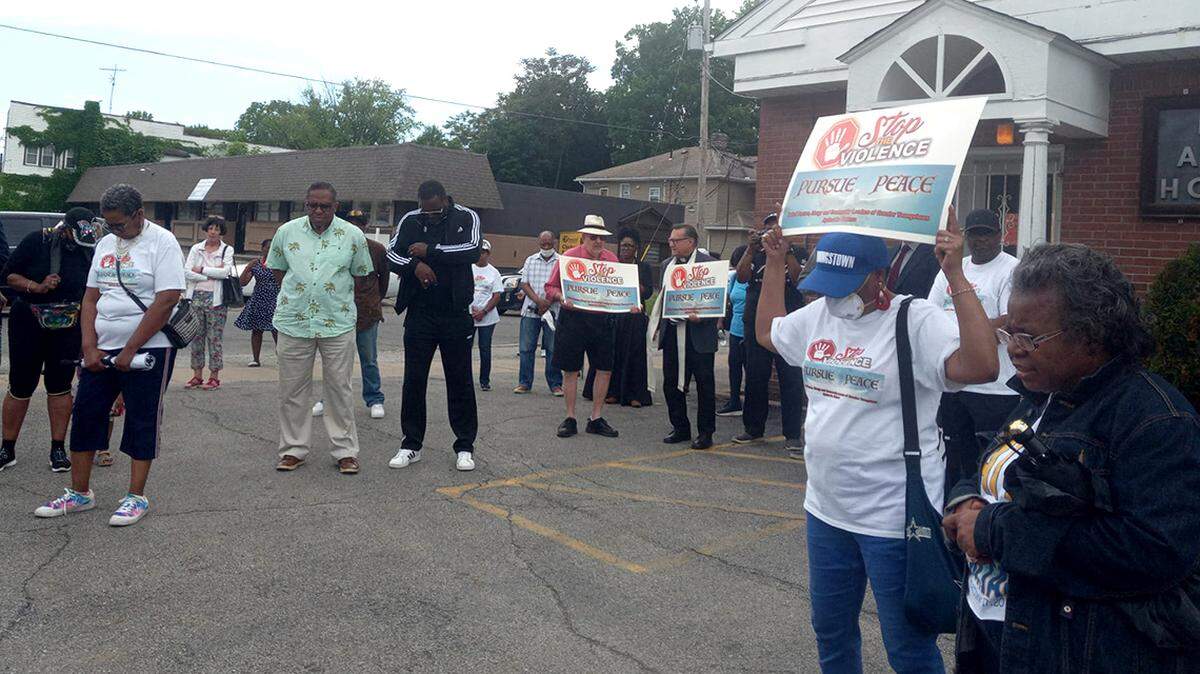 Members of United Pastors, Clergy and Community Leaders of Greater Youngstown Against the Violence met Sunday, June 5, 2022, at the corner of Market Street and Avondale Avenue in Youngstown for a prayer walk, as part of the city’s “Stop the Violence” campaign.