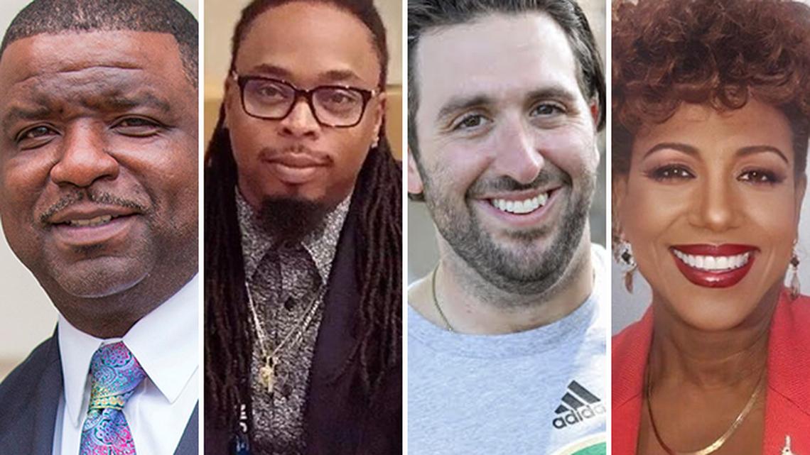 Youngstown mayoral primary candidates, from left to right: Incumbent Mayor Jamael Tito Brown (D); Youngstown First Ward councilman Julius Oliver (D); Ryan Kelly, owner of Belleria Pizza in Columbiana (D); Tracey Winbush, former Mahoning County Board of Elections member (R)