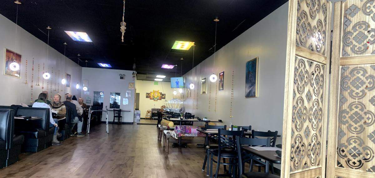Shweta Nair and Amit Kumar own an Indian restaurant called Urban Pind, located on Belmont Avenue in Youngstown, right next to their grocery store.