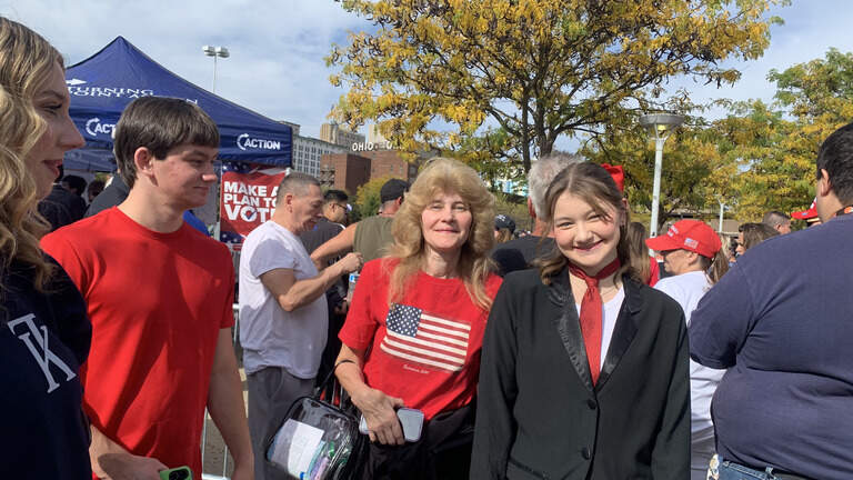 Youngstown’s Covelli Centre overflows with MAGA supporters for Trump rally