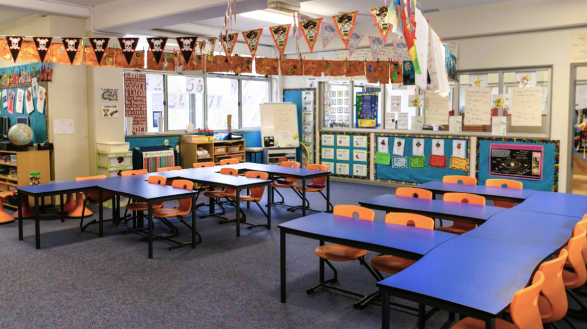 Classroom at school.