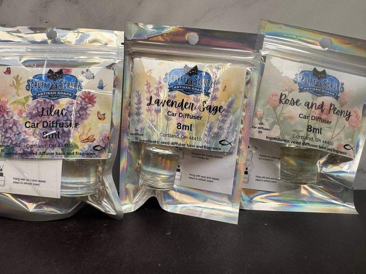 Scruffy’s Scrubs in Cortland produces handmade soaps, exfoliating scrubs and lotions with natural ingredients for affordable, luxurious-feeling skincare.