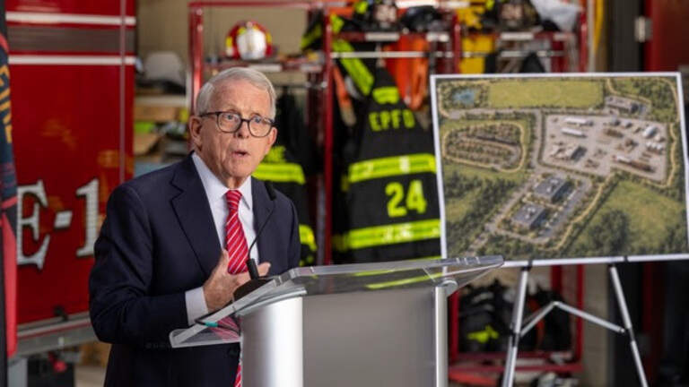 Ohio Governor Mike DeWine announces progress on East Palestine first responder training center