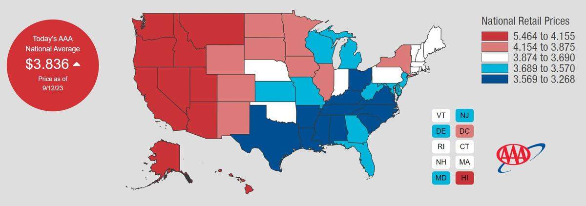 What’s the average price for a gallon of gas in the U.S.?
