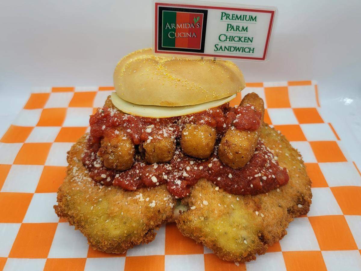 At Armida’s Cucina, Mark Primavera brings mouth-watering concessions like stuffed hot peppers, mozzarella sticks and award-winning chicken sandwiches.