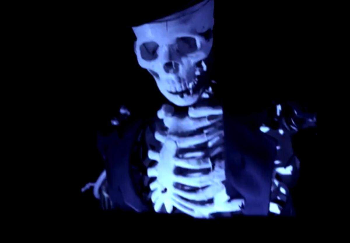 Skeletons await at Level 6 at its Nightmare on Level 6 Halloween party in Coconut Grove