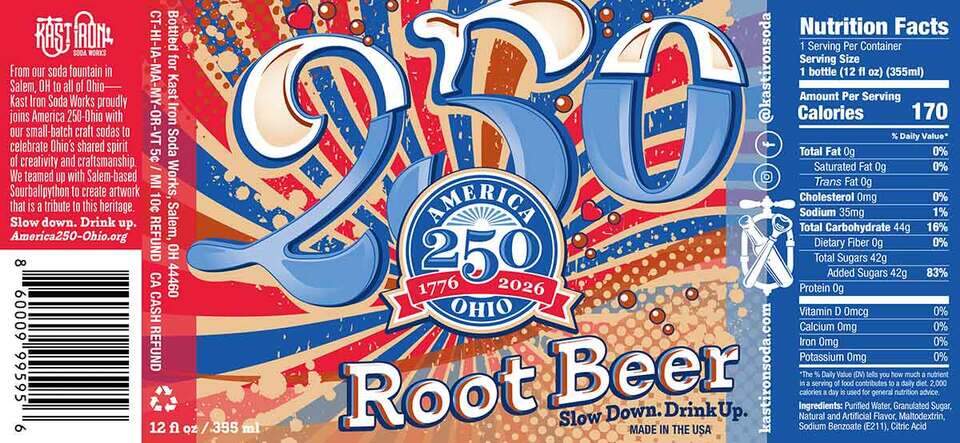 Kast Iron Soda Works offers exclusive America 250 bottles | Mahoning ...