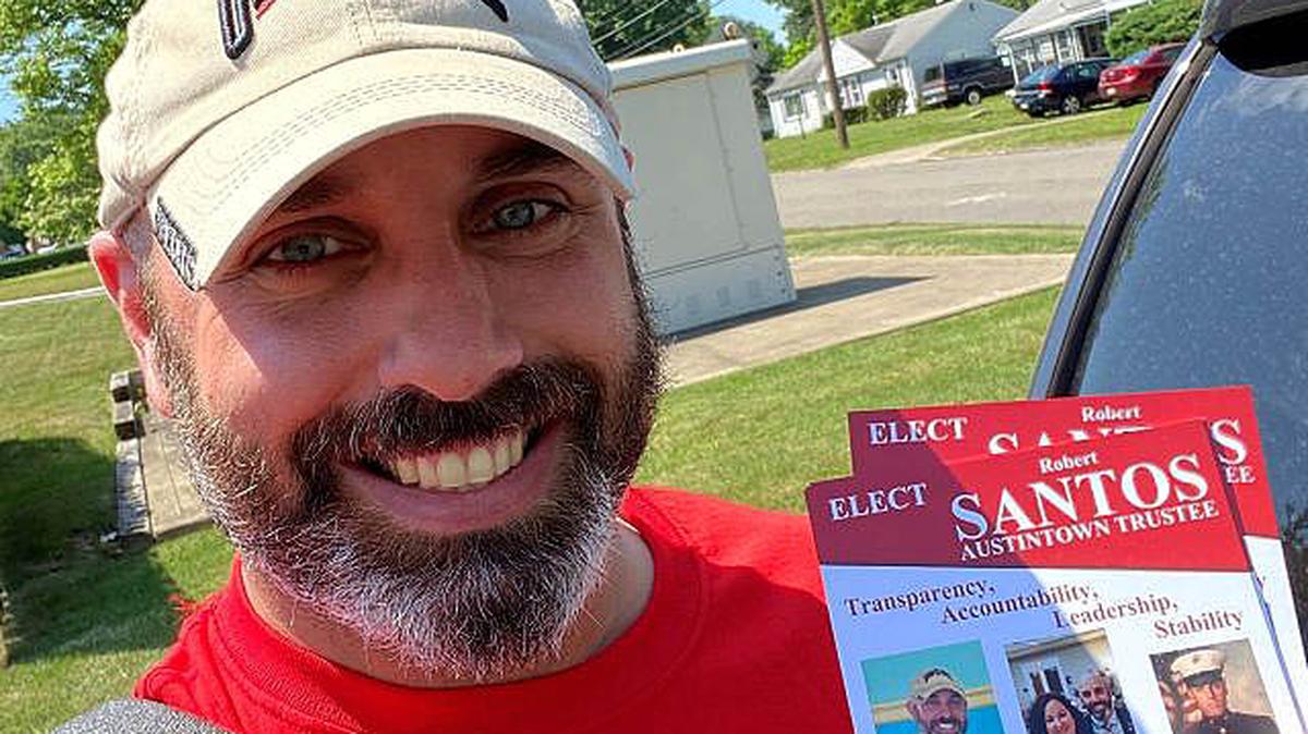 Robert Santos, a retired U.S. Marine, is a candidate for Austintown trustee. (Contributed photo)