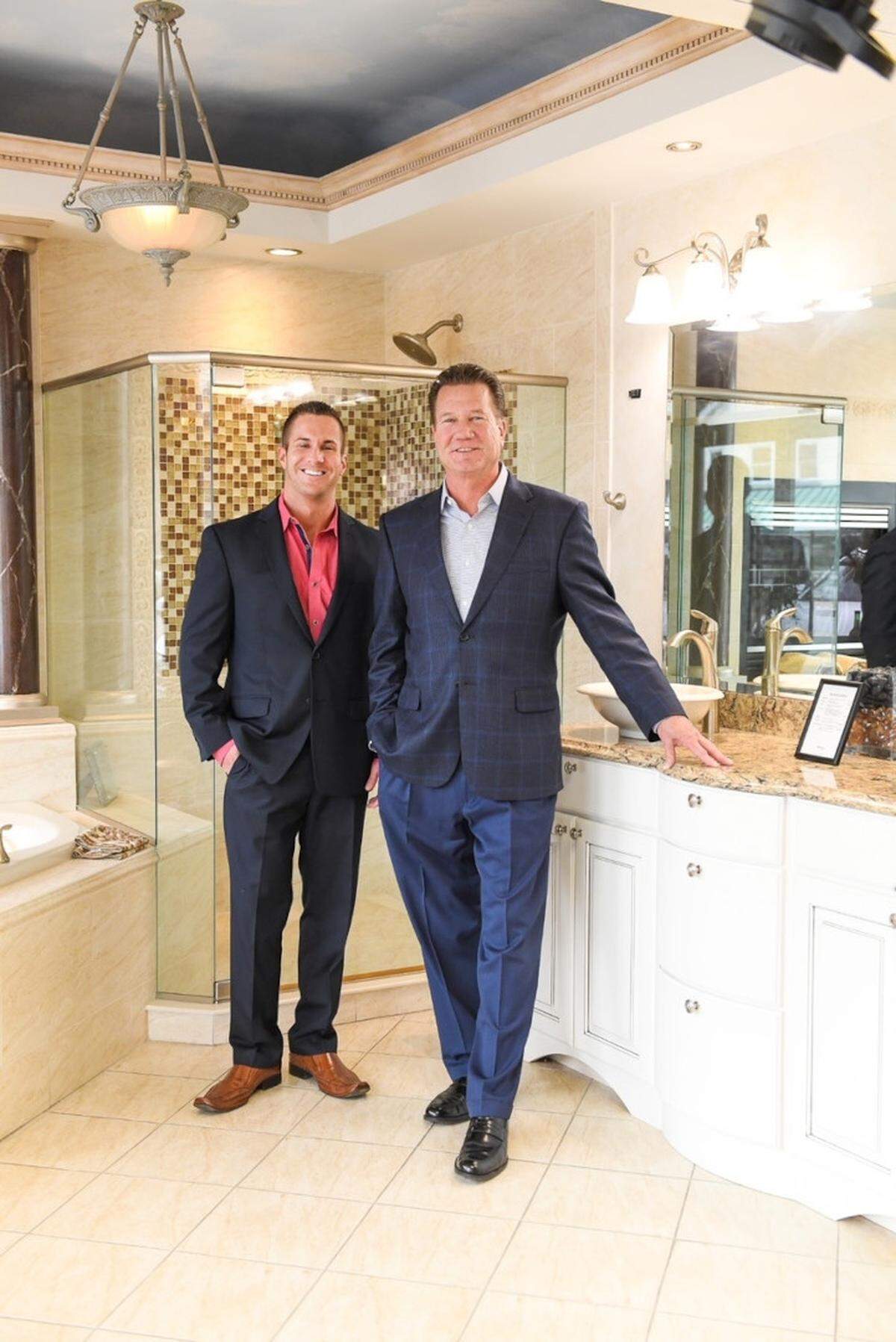 (left to right) Jason and Tom Duncan at Duncan’s Bath & Kitchen Center in Poland