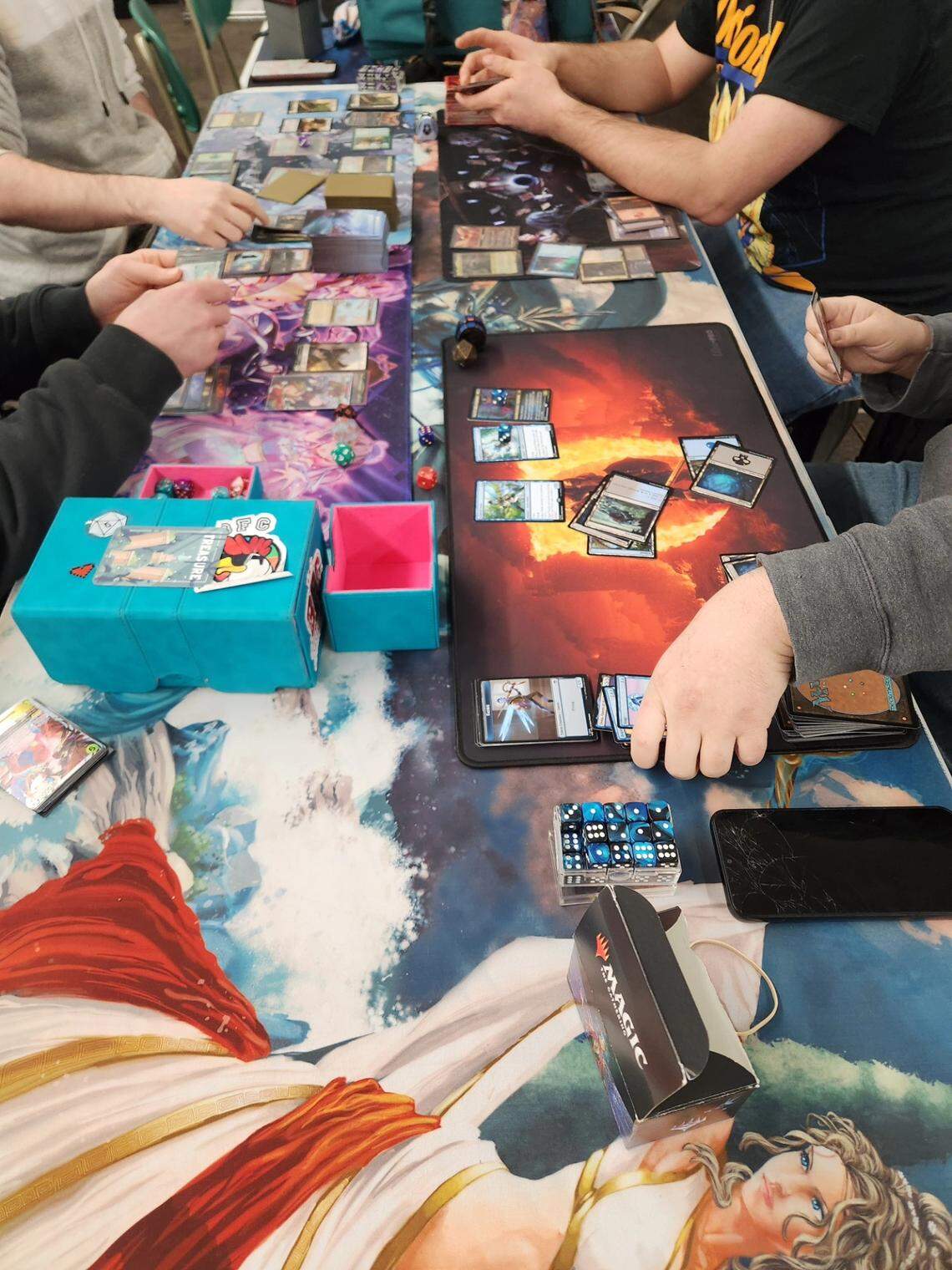 The Eldritch Bazaar hosts recurring events for tabletop gaming enthusiasts, including Magic: The Gathering, Dungeons and Dragons and Pokémon game nights, plus open board game nights and figure paint nights.
