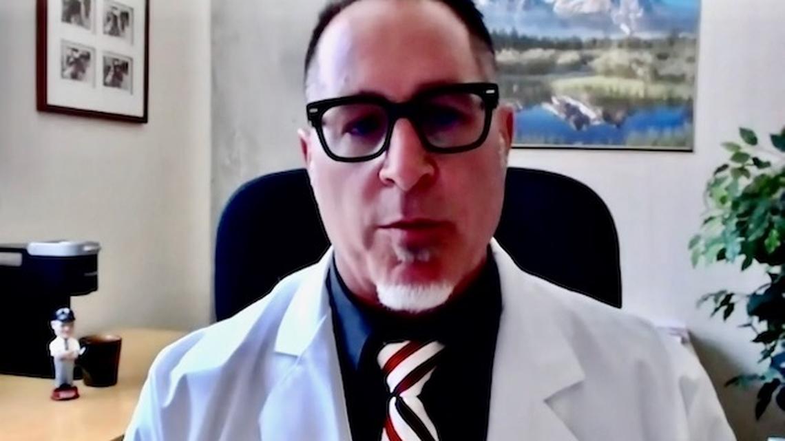 Dr. Curt Daniels of Ohio State University said training athletes who contract coronavirus may develop a rare heart condition requiring them to be sidelined. He spoke during the state's coronavirus update on Thursday, Aug. 13, 2020.