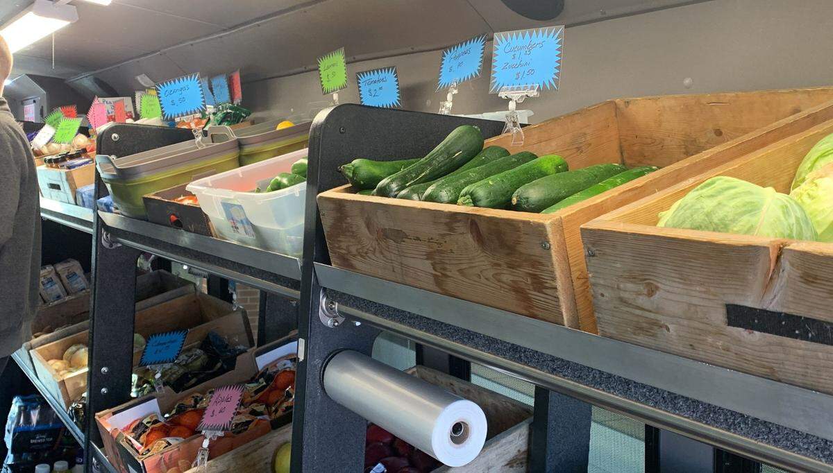 Check out the produce available inside the Mahoning Valley Mobile Market.