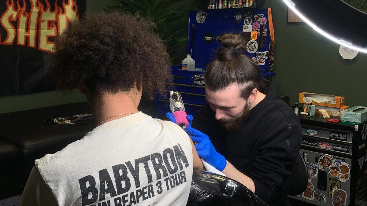 Dominic Rossi, co-owner and tattoo artist at Artistic Anatomy in Warren.