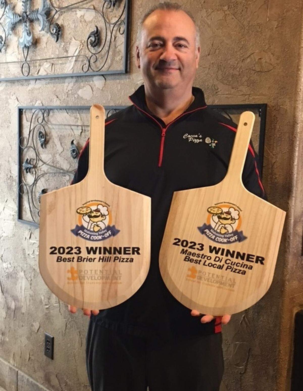Cocca’s Pizza and Steve Cocca win best Brier Hill pizza and best overall pizza in 2023.