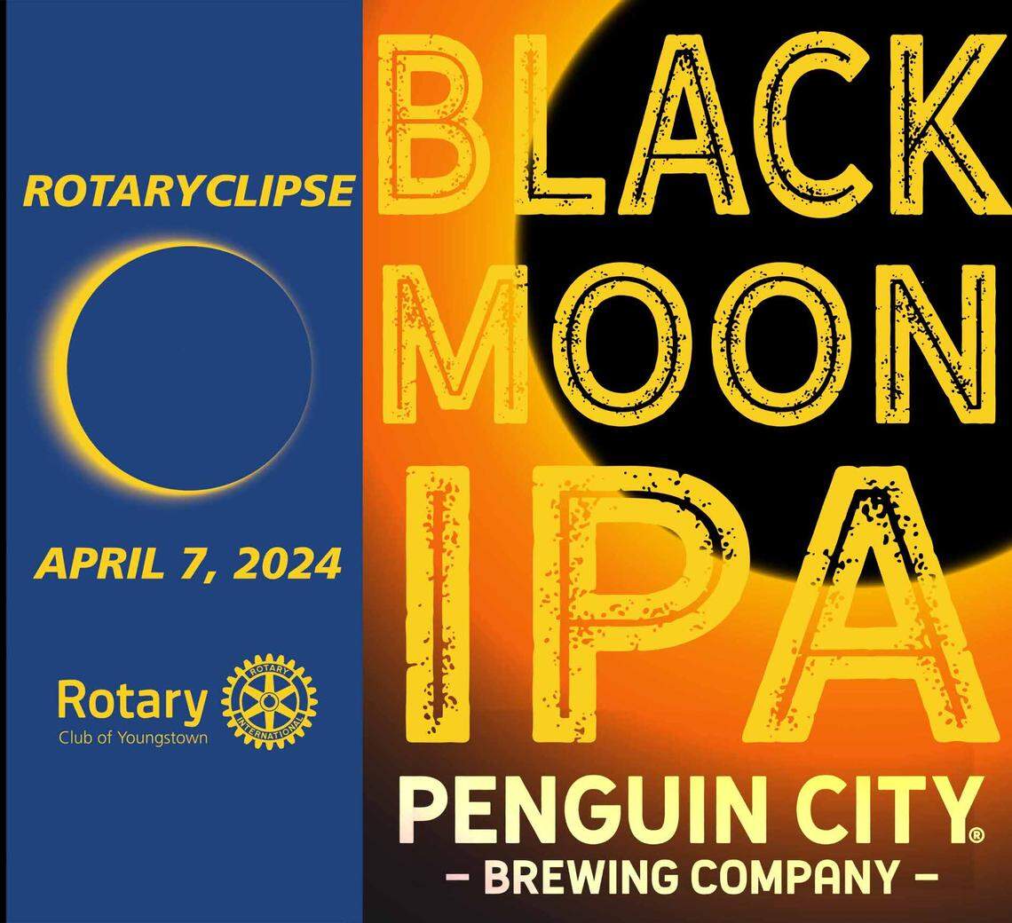 Rotaryclipse is happening the day before the eclipse at 2 - 5 p.m. April 7 at Penguin City Brewing in Youngstown.