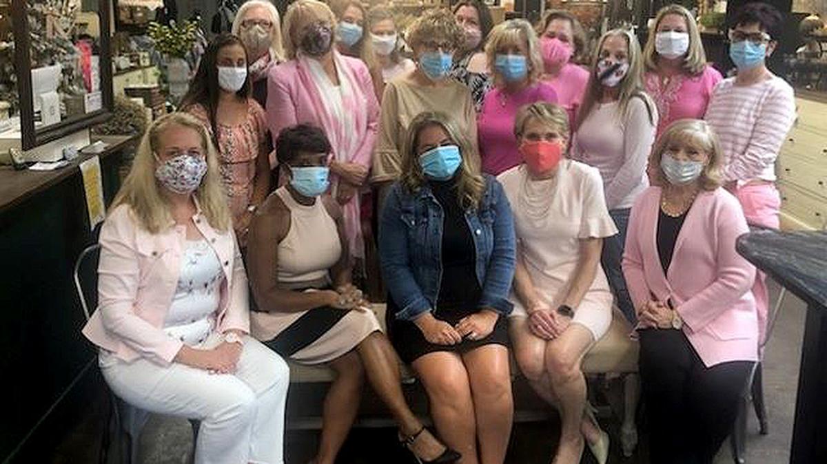 Pink Ribbon Tea committee members include Bergen Giordani, Theresa Dellick, Diane Hephner, Ali Fortunato, Rachilla Basista, Marcy Svenson, Helen Paes, Susan Berny, Carol Sankovic, Lisa Szul, Marcy Black, Amy Banks, Barbara Banks, Chris Pitlik, Panzy Bozanich, Lauren Johnston and Liz Kijowski. (Contributed photo)