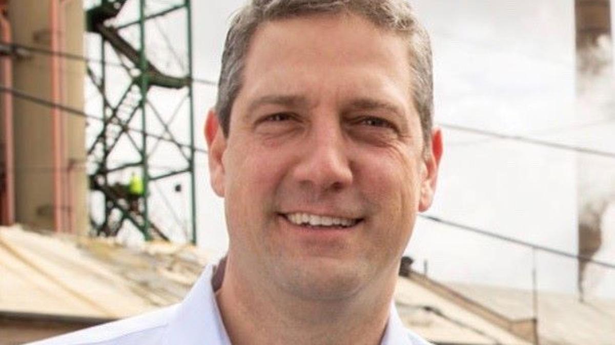 U.S. Rep. Tim Ryan of Howland will visit the East High School cafeteria Monday.