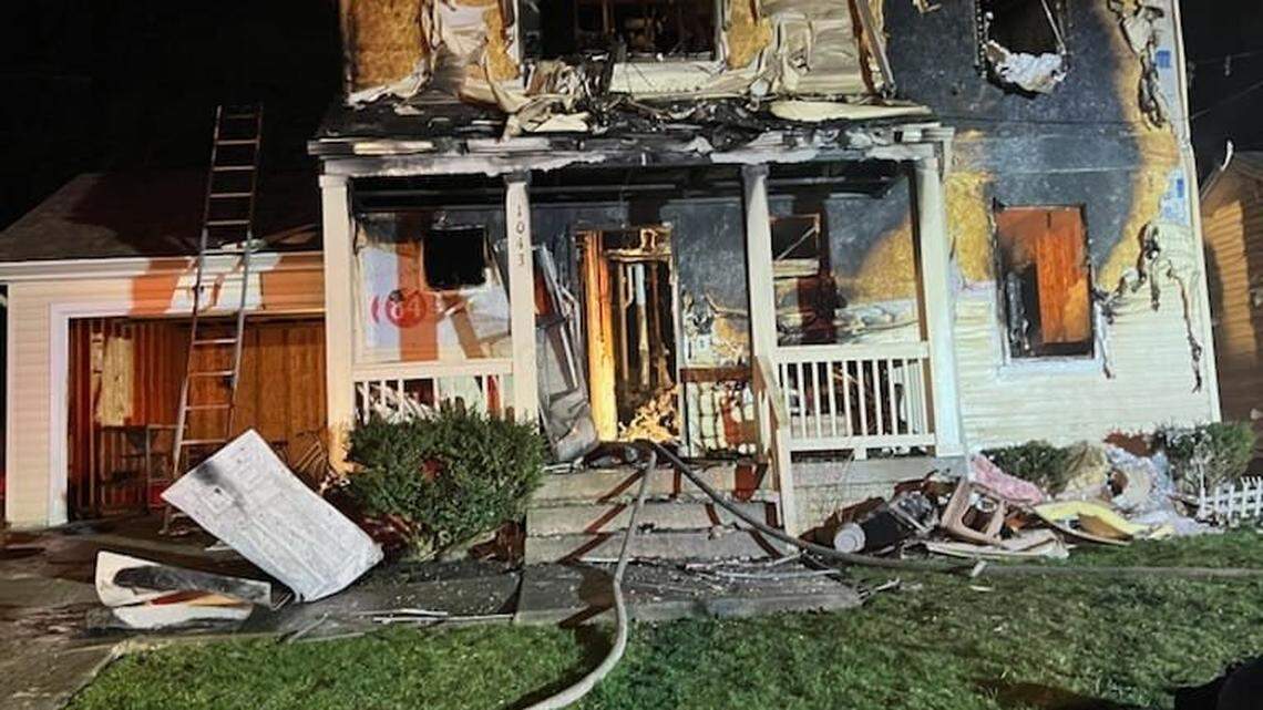 An Orange Avenue home in Youngstown was heavily damaged in a fire Thursday night.