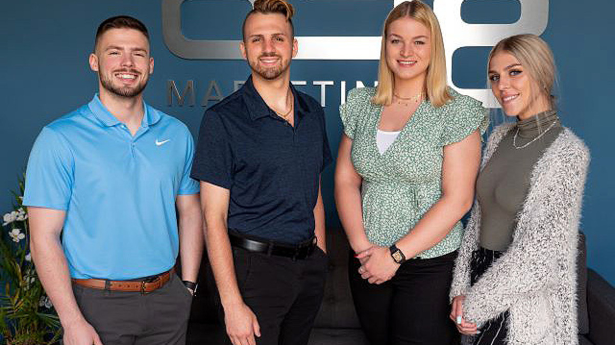 898 Marketing’s 2021 summer interns are, from left, James Kerrigan, Ivan Bosnjak, Shelby Byrne and Morgan Lewis. (Contributed photo)
