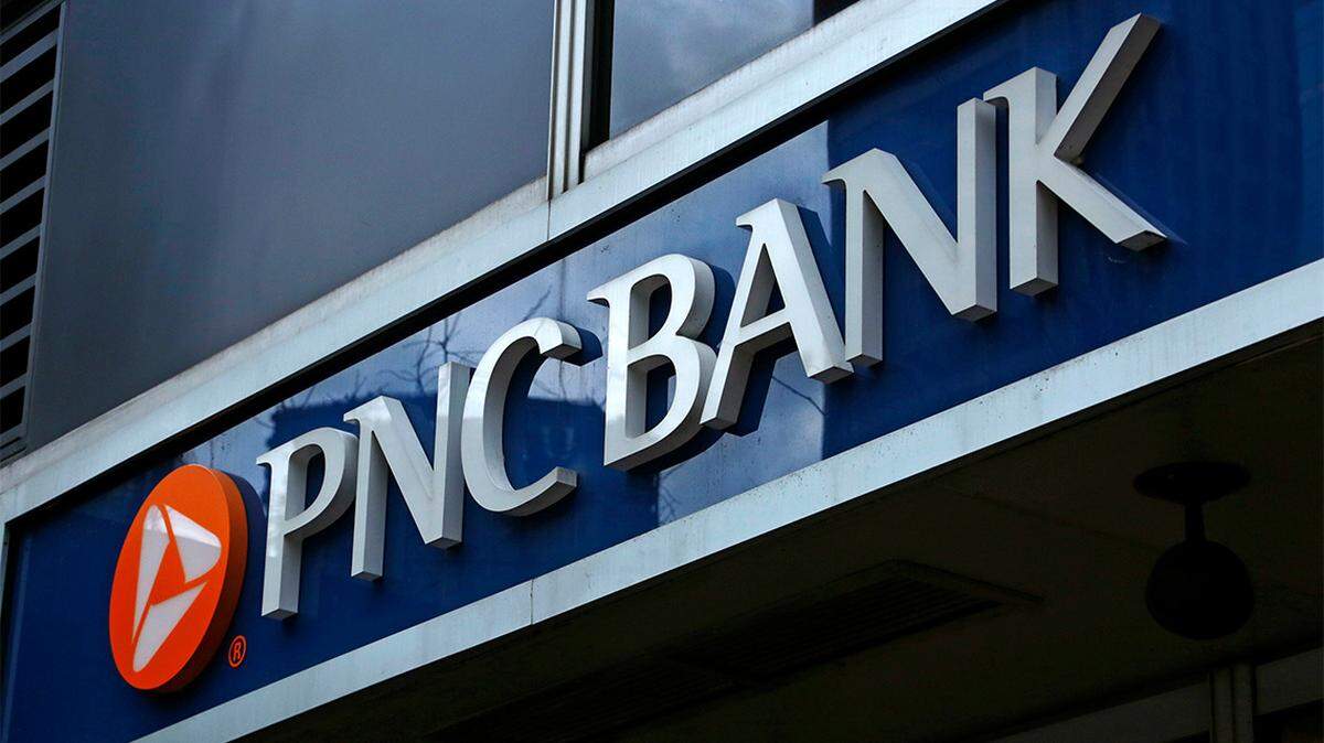 A sign for a PNC Bank in Pittsburgh is seen in this Jan. 12, 2017, file photo.
