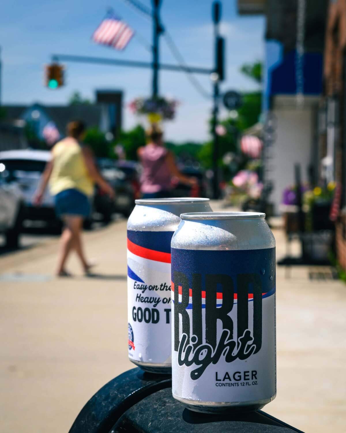 Birdfish Brewing Co. also released a commemorative Bird Light Lager six-pack featuring a special America 250 red, white and blue label at noon.