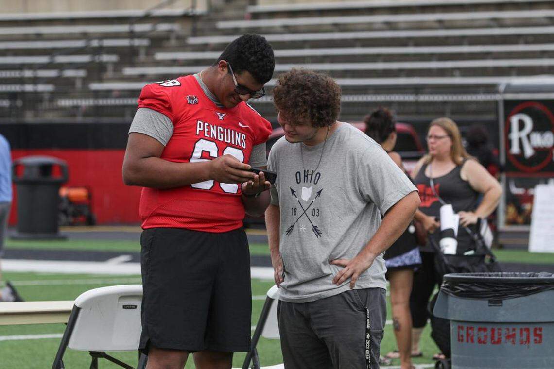 Youngstown State Meet the Team day at Stambaugh Stadium.