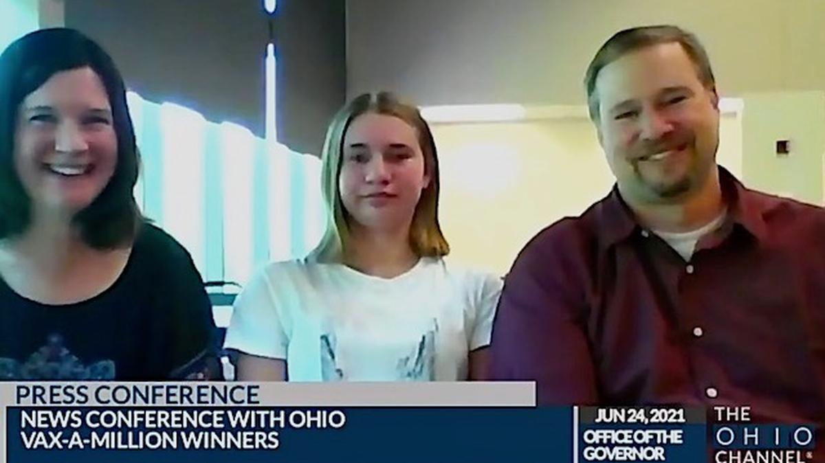 Sydney Daum of Brecksville in Cuyahoga County was selected as the fifth winner of a full-ride college scholarship.