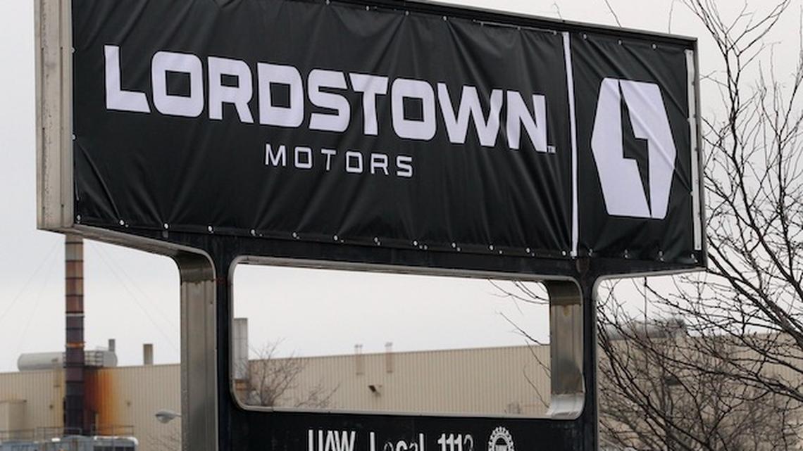 The Lordstown Motors Corp. put their stamp on the old GM Lordstown facility with the addition of this new sign on Tuesday, Dec. 17. (William Lewis)