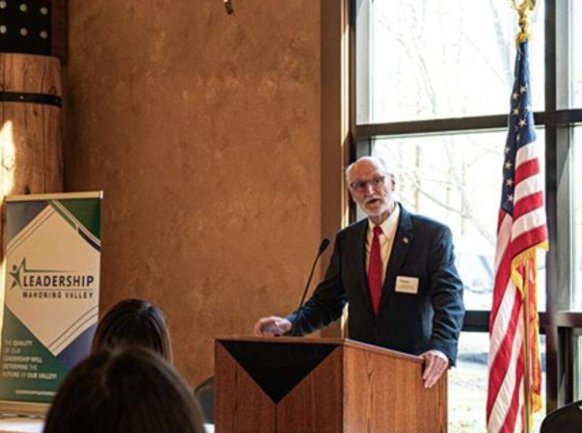 Mahoning County Audtior Ralph Meacham gave a presentation at a Leadership Mahoning Valley&nbsp;event called Government and Public Service Day.