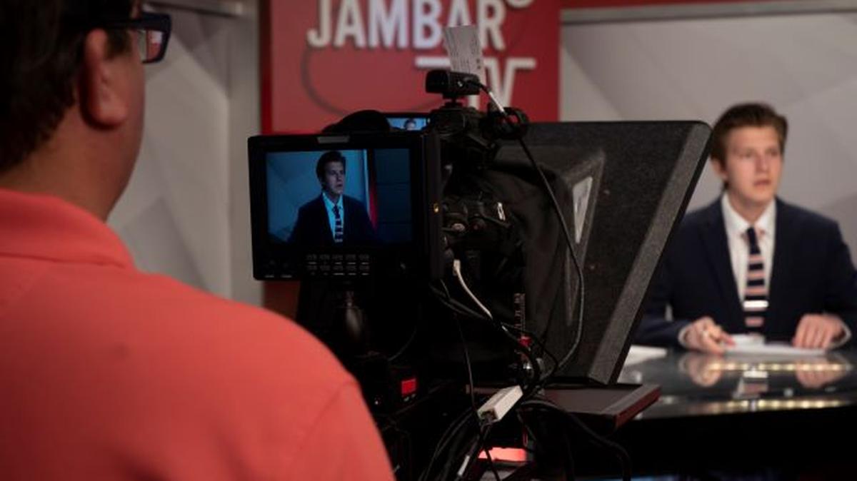 The Jane F. Lamb Charitable Foundation donation will go toward expanding and improving the capabilities of Jambar TV, YSU's student-run news program launched in 2019. (Contributed photo)