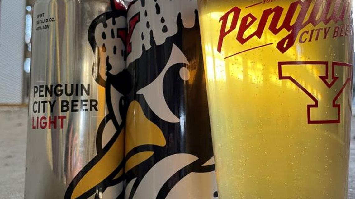 Penguin City Brewing Co. is commemorating Youngstown State University’s mascot, Pete, with a limited-edition Penguin City Light Beer can. (Contributed photo)