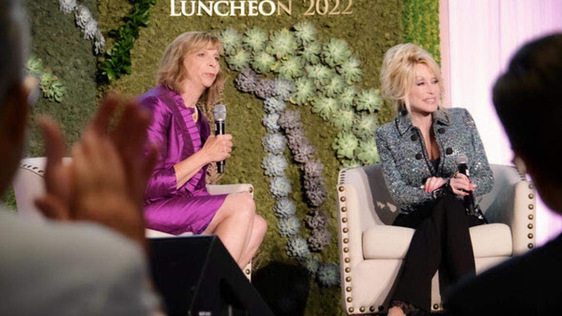 Dolly Parton attended First Lady Fran DeWine’s 2022 luncheon to support the Imagination Library.
