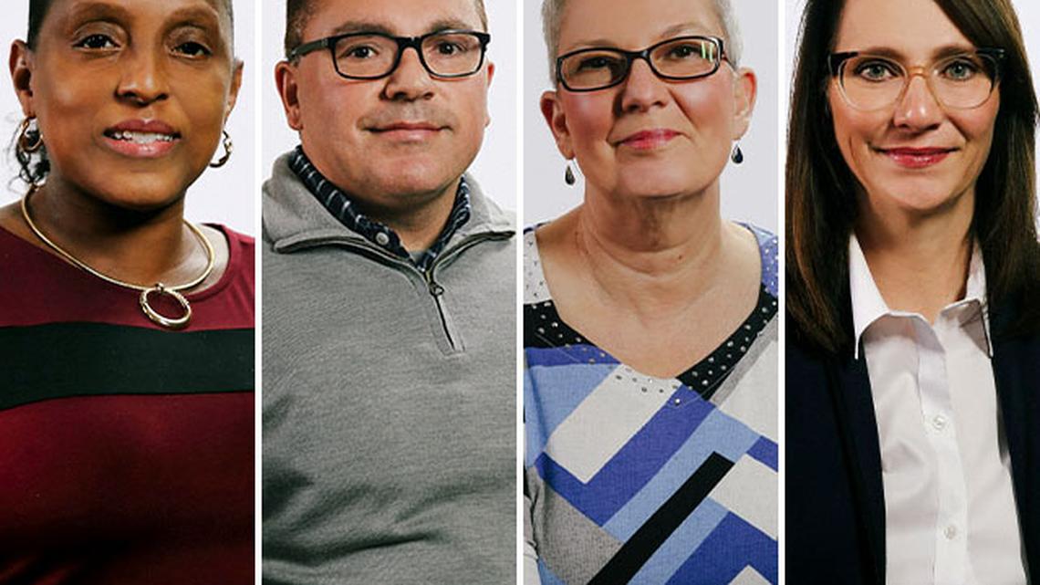 Valerie Burney, Lee DaVita, Tracey Moracco and Michelle Werth are the newest members of the Mahoning County Mental Health and Recovery Board staff. (Contributed photo)