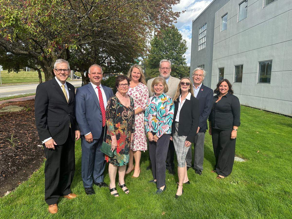 A group of representatives from the local recipient organizations, along with friends of Rick Shale, gathered together recently to reminisce about Rick and his many contributions to the local community.