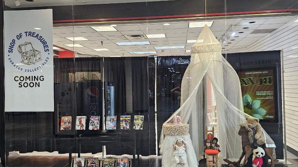 Boardman residents Karen and Jim Caruso are relocating their business, Shop of Treasures, from Hartville to a large space closer to home in the Eastwood Mall.