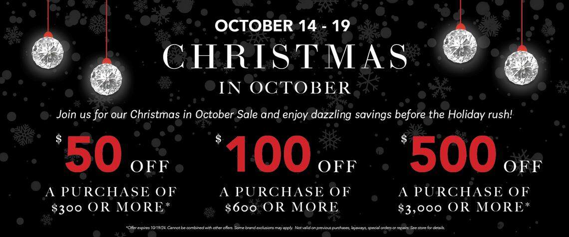 A local jewelery store, Komara Jewelers, is hosting an early holiday shopping sale starting on Monday at 3649 Canfield Road in Canfield.