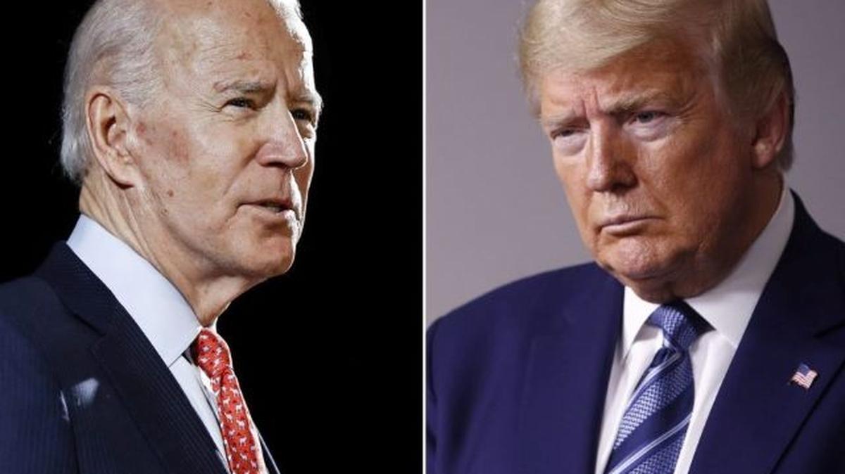 Former Vice President Joe Biden and President Donald Trump. (File photos)
