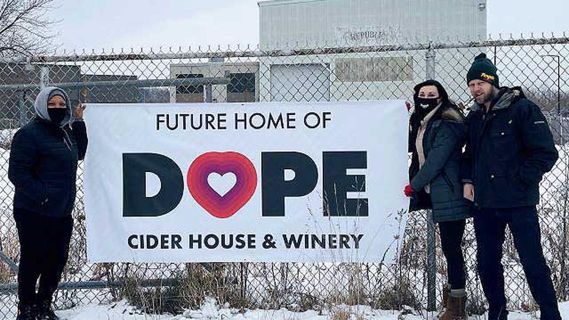 DOPE Cider House & Winery is leasing a 1,000-square-foot production facility and tasting room housed next to Penguin’ City Brewing Co.’s recently purchased warehouse at 460 E. Federal St., Youngstown. (Contributed photo)