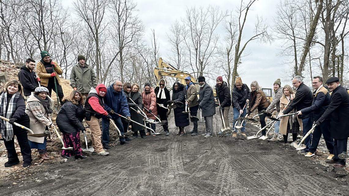 YNDC and the city of Youngstown hosted a groundbreaking for three new homes coming to Bernard Street in Youngstown..
