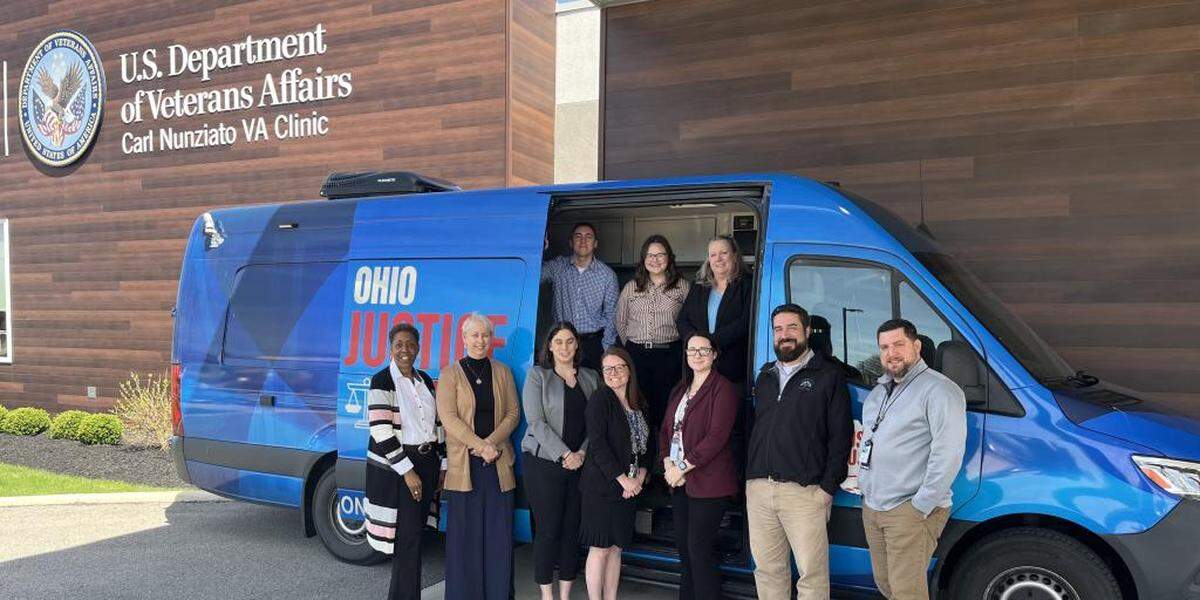 The Justice Bus visits the Youngstown VA Outpatient Clinic.