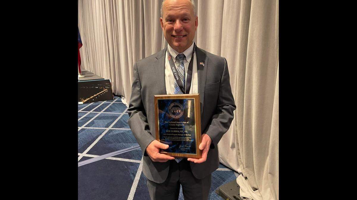 Bob Durbin earned NACE’s 2026 Project Manager of the Year after managing major multi‑million dollar Mahoning County road and bridge programs boosting safety.