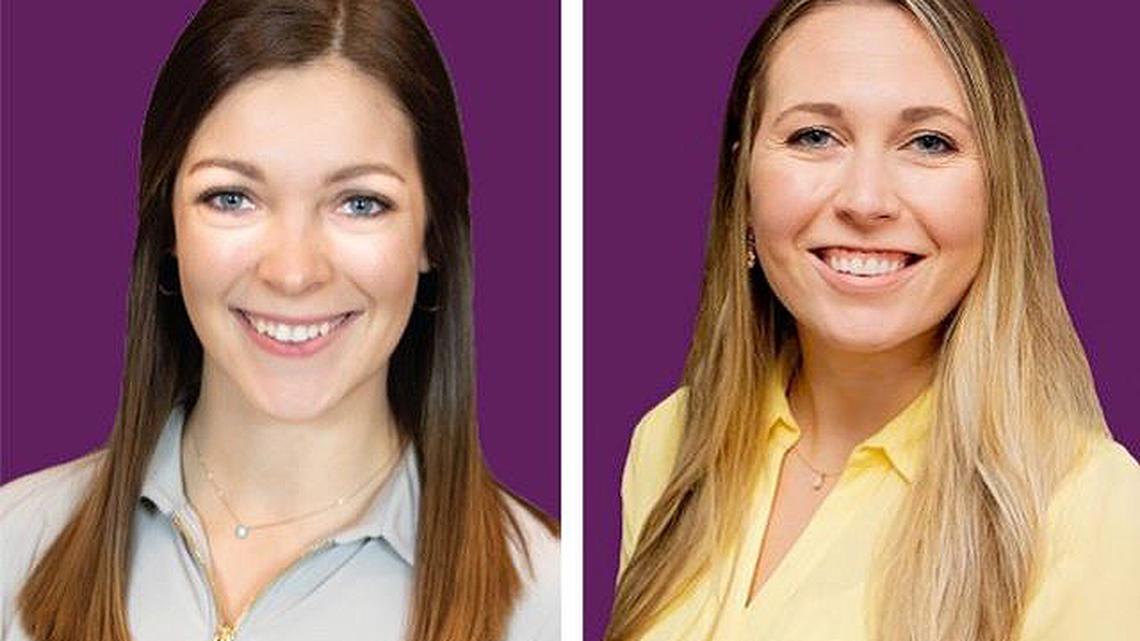 Jacquelyn Oddo, left, and Gabrielle Monk