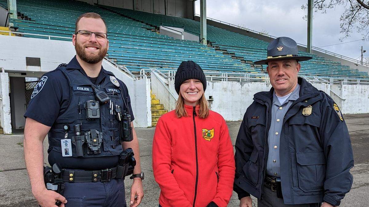 The demonstration was coordinated by Canfield Police Department, alongside MCCTC School Resource Officer Tim Coler, OSP Lt. Eric Brown from the Canfield Post and the Mahoning County Safe Communities group. 