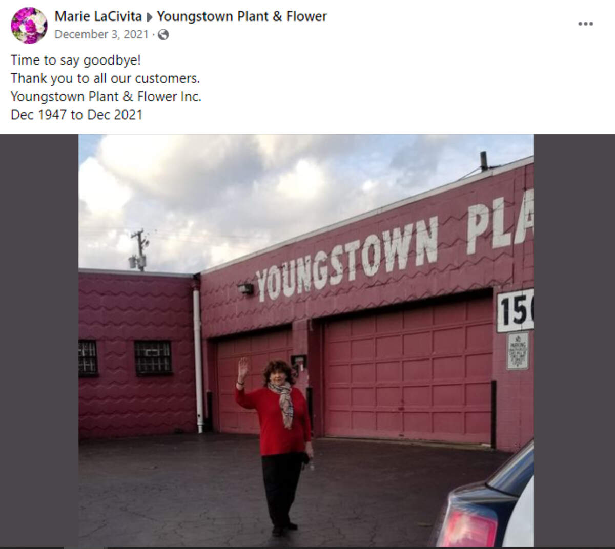 Youngstown Plant & Flower Co. along West Rayen Avenue closed in December 2021, after more than 70 years in business.